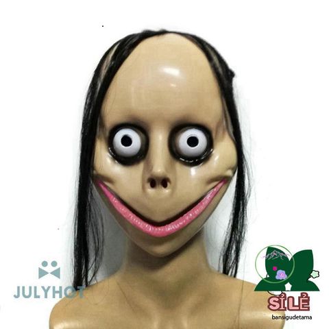 Mặt Nạ Halloween Ma Nữ Tóc Dài - Trang Trí Tiệc Cosplay, Bữa Tiệc Halloween, Quán Bar - Phụ Kiện Roleplay Thú Vị