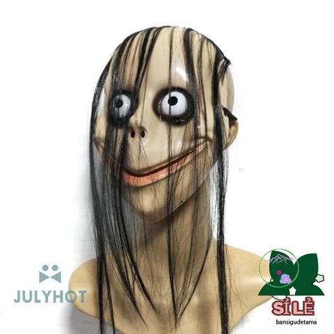 Mặt Nạ Halloween Ma Nữ Tóc Dài - Trang Trí Tiệc Cosplay, Bữa Tiệc Halloween, Quán Bar - Phụ Kiện Roleplay Thú Vị