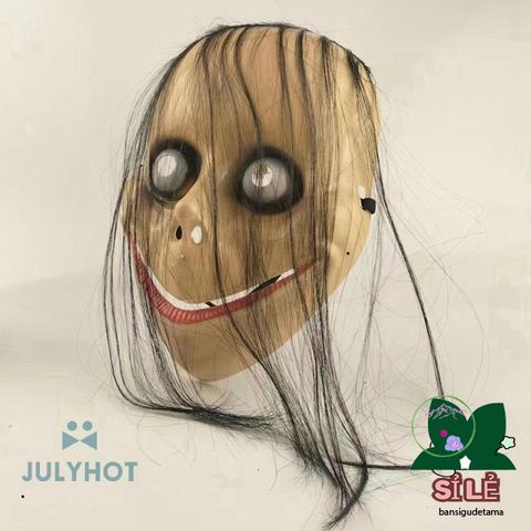 Mặt Nạ Halloween Ma Nữ Tóc Dài - Trang Trí Tiệc Cosplay, Bữa Tiệc Halloween, Quán Bar - Phụ Kiện Roleplay Thú Vị