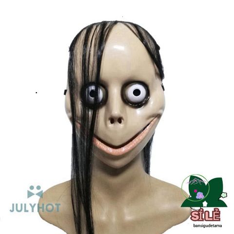 Mặt Nạ Halloween Ma Nữ Tóc Dài - Trang Trí Tiệc Cosplay, Bữa Tiệc Halloween, Quán Bar - Phụ Kiện Roleplay Thú Vị