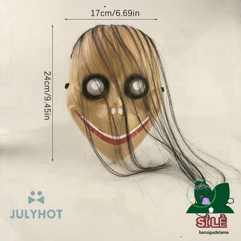 Mặt Nạ Halloween Ma Nữ Tóc Dài - Trang Trí Tiệc Cosplay, Bữa Tiệc Halloween, Quán Bar - Phụ Kiện Roleplay Thú Vị