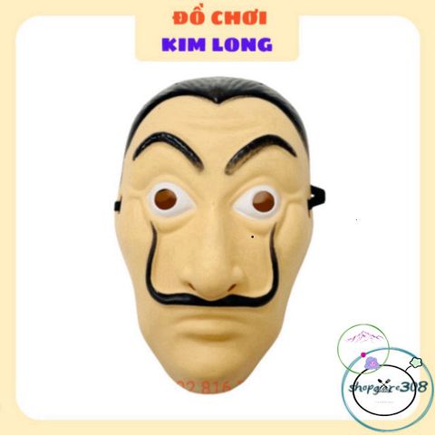 Mặt Nạ Phi Vụ Triệu Đô Salvador Dali - Phụ Kiện Hóa Trang Halloween Độc Đáo Cho Tiệc Tùng và Sự Kiện Hóa Trang