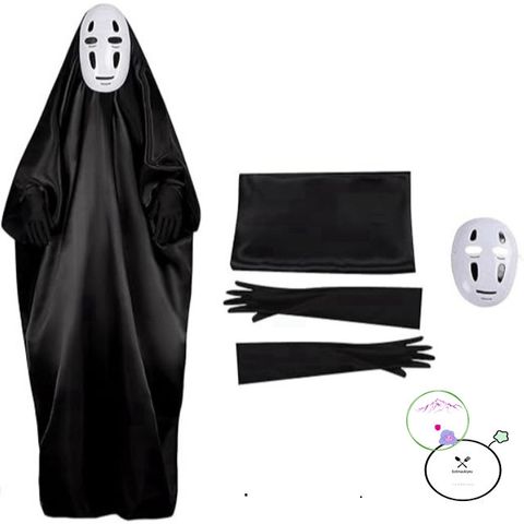 Trang Phục Halloween Biến Hình Vô Diện - Bộ Áo Liền Quần Đen Tuyền Cho Tất Cả Vóc Dáng - Huyền Bí và Ấn Tượng