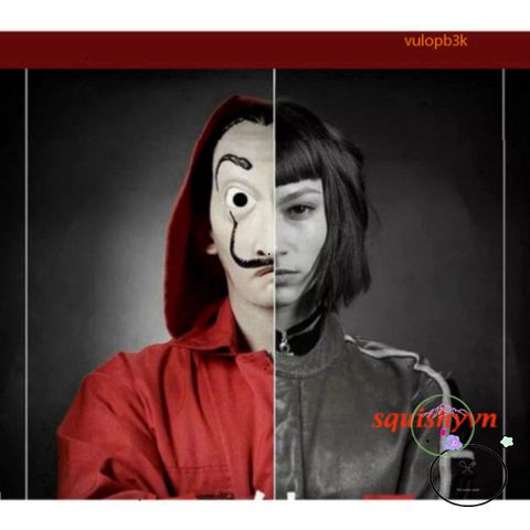 Mặt Nạ Salvador Dali - Queen Mask Money Heist - Phụ Kiện Hóa Trang Halloween, Tiệc Giáng Sinh, Đồ Chơi Trẻ Em