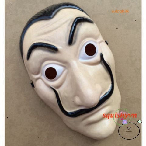 Mặt Nạ Salvador Dali - Queen Mask Money Heist - Phụ Kiện Hóa Trang Halloween, Tiệc Giáng Sinh, Đồ Chơi Trẻ Em