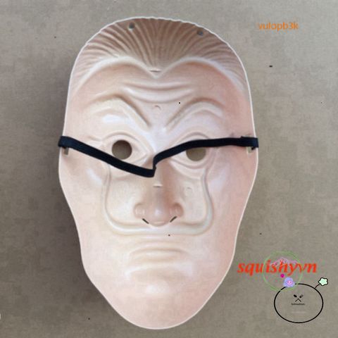 Mặt Nạ Salvador Dali - Queen Mask Money Heist - Phụ Kiện Hóa Trang Halloween, Tiệc Giáng Sinh, Đồ Chơi Trẻ Em