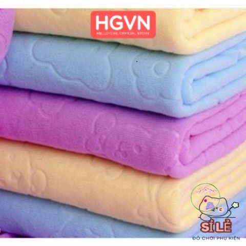 Khăn Tắm Cao Cấp Nhật Bản - Kích Thước 140 x 70 cm, Siêu Thấm Hút, Êm Ái Cho Gia Đình và Trẻ Nhỏ, Nhiều Màu Sắc Tươi Sáng