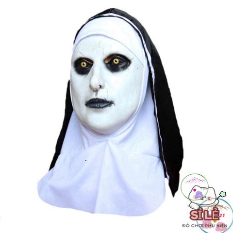 Mặt Nạ Valak Kinh Dị Halloween Latex - Hóa Trang Ma Quái Độc Đáo Cho Tiệc và Lễ Hội ấn Tượng
