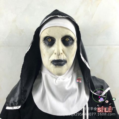 Mặt Nạ Valak Kinh Dị Halloween Latex - Hóa Trang Ma Quái Độc Đáo Cho Tiệc và Lễ Hội ấn Tượng