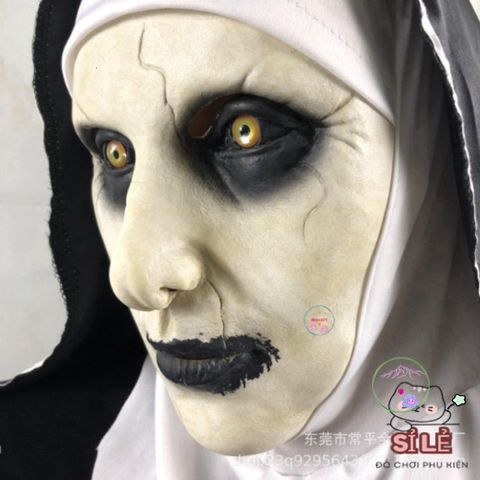 Mặt Nạ Valak Kinh Dị Halloween Latex - Hóa Trang Ma Quái Độc Đáo Cho Tiệc và Lễ Hội ấn Tượng