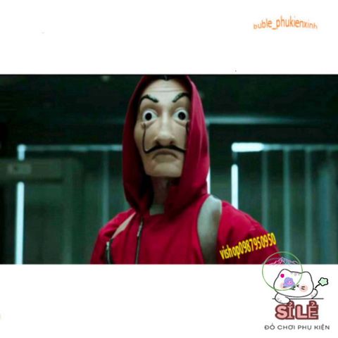 Mặt Nạ Queen Salvador Dali - Phụ Kiện Hóa Trang Money Heist Độc Đáo Cho Halloween và Tiệc Tùng