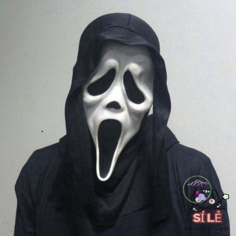 Mặt Nạ Ghostface Kỳ Quái - Phụ Kiện Halloween Rùng Rợn Cho Tiệc Hoá Trang, Unisex, Chất Liệu An Toàn, Thoải Mái