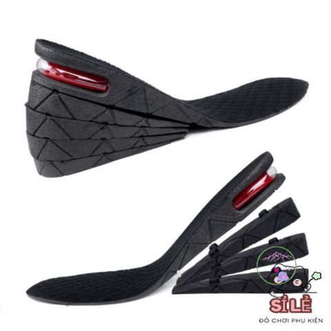 Bộ Đệm Giày Tăng Chiều Cao 3cm, 5cm, 7cm - Lót Giày Chống Mùi, Thoải Mái Cho Nam Nữ, Chất Liệu Cao Su PU Chất Lượng Cao