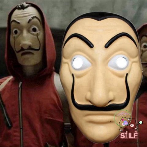 Mặt Nạ Hóa Trang Salvador Dali - Phong Cách La Casa De Papel, Hoàn Hảo cho Halloween và Tiệc Cosplay