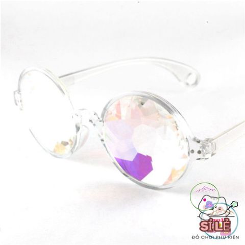 Kính Mát Thời Trang Trong Suốt Dành Cho Người Lớn - Phụ Kiện Tiệc Tùng Màu Hồng và Đen, Ánh Cầu Vồng Độc Đáo, Tạo Nên Phong Cách Nổi Bật