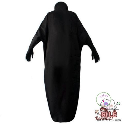 Bộ Vô Diện Cosplay - Áo Choàng Đen và Mặt Nạ Huyền Bí Cho Fan Anime, Phong Cách Thời Trang Unisex, Độc Đáo và Thoải Mái
