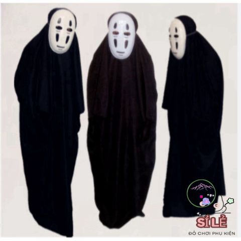 Bộ Trang Phục Vô Diện Kaonashi Ghibli - Mặt Nạ và Găng Tay Thời Trang Anime Cho Halloween và Cosplay