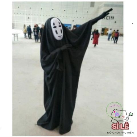 Bộ Trang Phục Vô Diện Kaonashi Ghibli - Mặt Nạ và Găng Tay Thời Trang Anime Cho Halloween và Cosplay