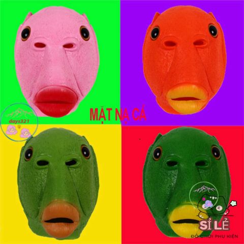 Mũ Hóa Trang Silicone Cá Xanh Người Lớn - Mặt Nạ Ếch Hacker Rực Rỡ Cho Tiệc Hóa Trang, Halloween, Lễ Hội