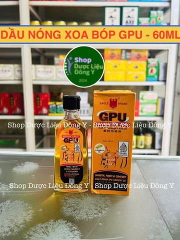 Dầu Xoa Bóp MINYAK URUT GPU 60ml - Giảm Đau Cơ Bắp, Đau Khớp, Thể Thao, Hỗ Trợ Lưu Thông Máu Từ Tinh Dầu Thiên Nhiên