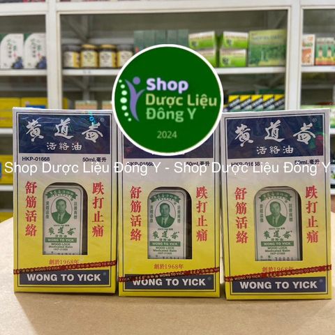 Dầu Nóng Xoa Bóp Wong To Yick - Hỗ Trợ Giảm Đau Xương Khớp Từ Thảo Dược, 50ml Hong Kong