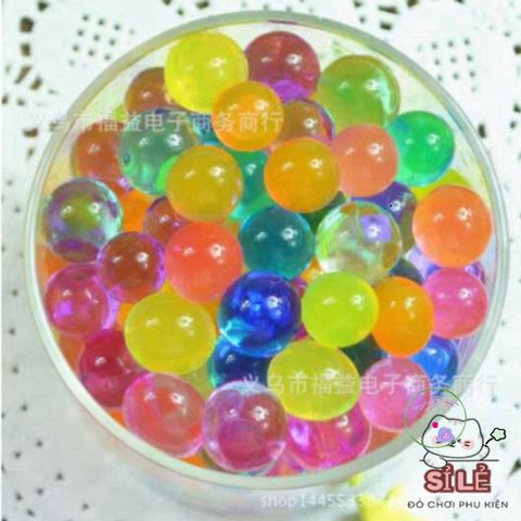 Bộ 100 Viên Hạt Nở Khổng Lồ Đẹp Mắt, Trang Trí Trong Suốt Như Pha Lê - Màu Sắc Sống Động Cho Không Gian Sống Của Bạn