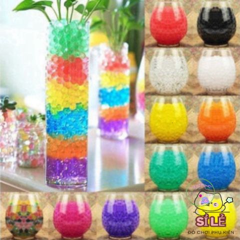 Bộ 100 Viên Hạt Nở Khổng Lồ Đẹp Mắt, Trang Trí Trong Suốt Như Pha Lê - Màu Sắc Sống Động Cho Không Gian Sống Của Bạn