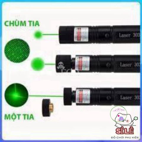 Đèn Pin Laser 303 - Đèn Chiếu Tia Xanh Đỏ Đa Năng cho Thuyết Trình và Giải Trí Thú Cưng, Bền Bỉ Chống Nước và An Toàn cho Trẻ Em