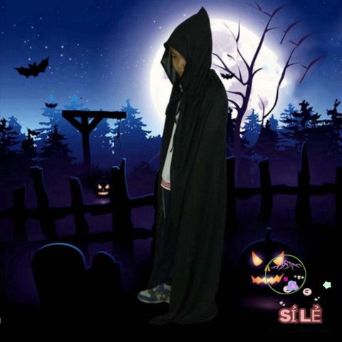 Áo Choàng Halloween Hai Lớp RGFV - Phù Thủy Bí Ẩn, Thời Trang Duy Nhất Cho Người Lớn & Trẻ Em - Hóa Trang Cosplay Sôi Động