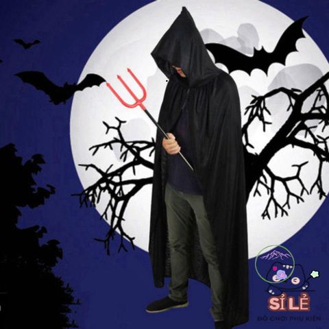 Áo Choàng Halloween Hai Lớp RGFV - Phù Thủy Bí Ẩn, Thời Trang Duy Nhất Cho Người Lớn & Trẻ Em - Hóa Trang Cosplay Sôi Động