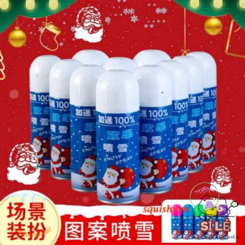 Bình Xịt Tuyết Giáng Sinh 250ml - Phụ Kiện Trang Trí Tiệc Tùng Lễ Hội, Tạo Không Khí Vui Tươi và Diệu Kỳ