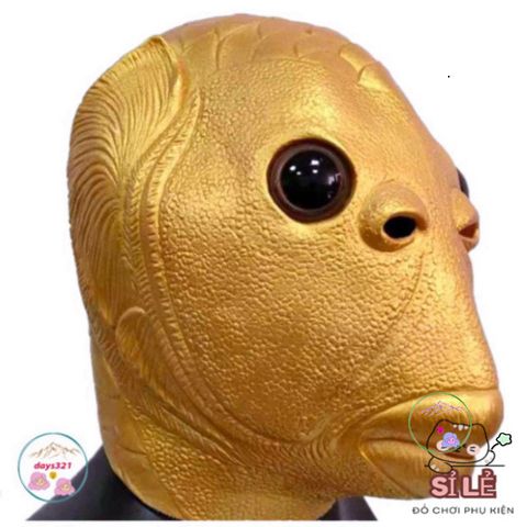 Mặt Nạ CÁ VÀNG GOLD Độc Đáo Cho Người Lớn - Phụ Kiện Hóa Trang Halloween & Cosplay, Thích Hợp Cho Tiệc Tùng & TikTok
