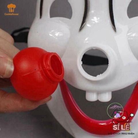 Đầm Halloween Chú Hề Độc Đáo với Mặt Nạ Mũi Đỏ - Đạo Cụ Hóa Trang Cho Tiệc Halloween và Lễ Hội, Thời Trang Trẻ Em