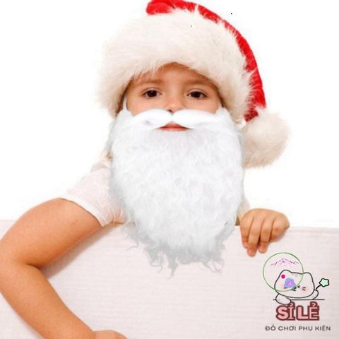 Râu Ông Già Noel Thực Tế - Phụ Kiện Cosplay Giáng Sinh Dùng Để Trang Trí, Lễ Hội, Tiệc Gia Đình, Mùa Giáng Sinh
