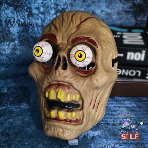 Mặt Nạ Halloween Độc Đáo Hộp Sọ Ma Cà Rồng - Đạo Cụ Trang Điểm Kinh Dị Cho Tiệc Hóa Trang và Trò Chơi Nhập Vai