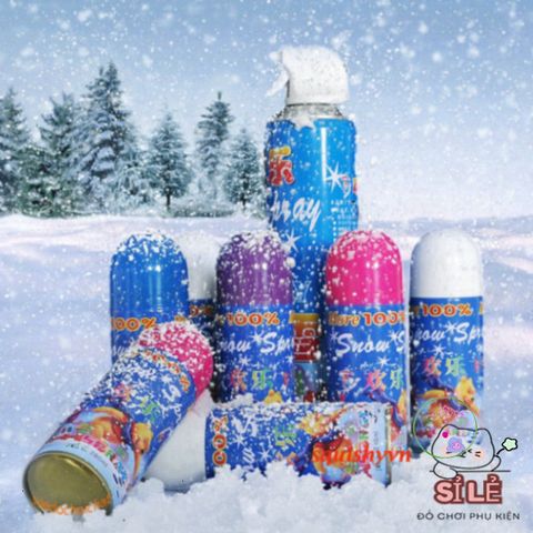 Bình Xịt Tuyết Rơi - Biến Căn Phòng Thành Băng Tuyết Lấp Lánh, An Toàn Cho Trẻ Em, Hoạt Động Ngoài Trời, Giải Trí Sáng Tạo