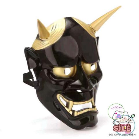 Mặt Nạ Hóa Trang Hannya Oni Noh Độc Đáo Cho Halloween - Biến Hóa Thành Quỷ Vương Hai Sừng Kỳ Bí