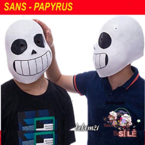 Mặt Nạ Hóa Trang Papyrus - Nhân Vật Game Undertale Cosplay Tuyệt Đẹp, Phụ Kiện Hoàn Hảo Cho Halloween và Sự Kiện Hóa Trang