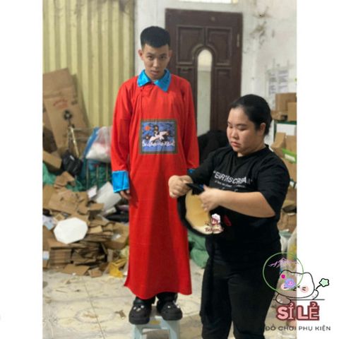 Set Trang Phục Ma Cương Thi 3 Màu - Hóa Trang Halloween Độc Đáo Cho Ngày Lễ Hội, Thời Trang Pháp Sư, Diêm Vương, Cương Thi