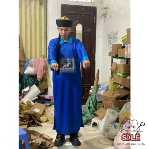 Set Trang Phục Ma Cương Thi 3 Màu - Hóa Trang Halloween Độc Đáo Cho Ngày Lễ Hội, Thời Trang Pháp Sư, Diêm Vương, Cương Thi
