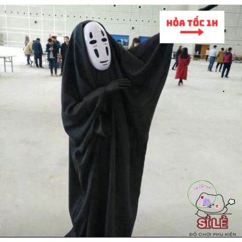 Bộ Cosplay Vô Diện Halloween Cao Cấp - Trang Phục Hóa Trang Đẹp, Size S-M-L, Chất Liệu Siêu Bền