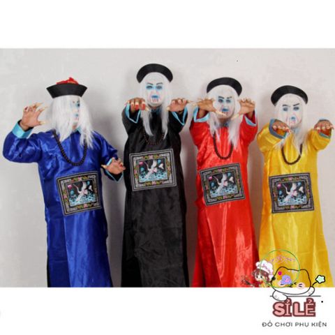 Bộ Trang Phục Hóa Trang Ma Cương Thi (3 Màu) - Halloween Kinh Dị, Thẩm Phán, Pháp Sư, Cương Thi, Vô Diện, Hắc Bạch Vô Thường