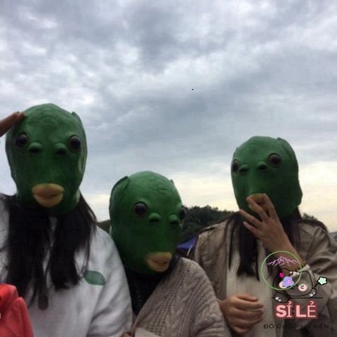 Mặt nạ cá ngộ nghĩnh - Phụ kiện hóa trang vui vẻ cho mọi lứa tuổi, lý tưởng cho Halloween và bữa tiệc, chất liệu latex an toàn
