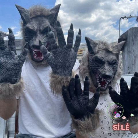 Mặt Nạ Hóa Trang Chó Sói - Ma Sói Đáng Sợ, Phụ Kiện Halloween Hoàn Hảo Cho Cosplay Và Tiệc Tùng