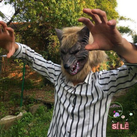 Mặt Nạ Hóa Trang Chó Sói - Ma Sói Đáng Sợ, Phụ Kiện Halloween Hoàn Hảo Cho Cosplay Và Tiệc Tùng