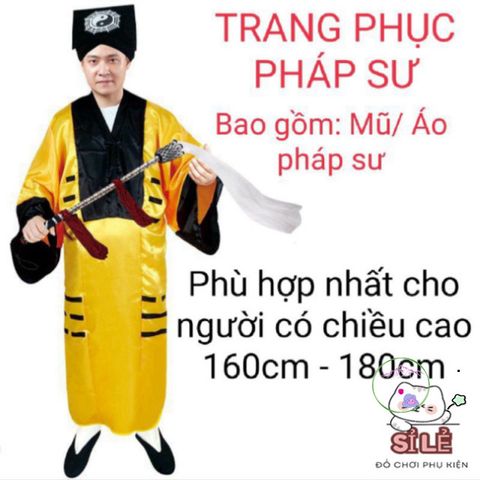 Bộ Trang Phục Hóa Trang Halloween Cương Thi & Pháp Sư - Độc Đáo, Chất Lượng Cao Cho Trẻ Em, Thao Tác Dễ Dàng