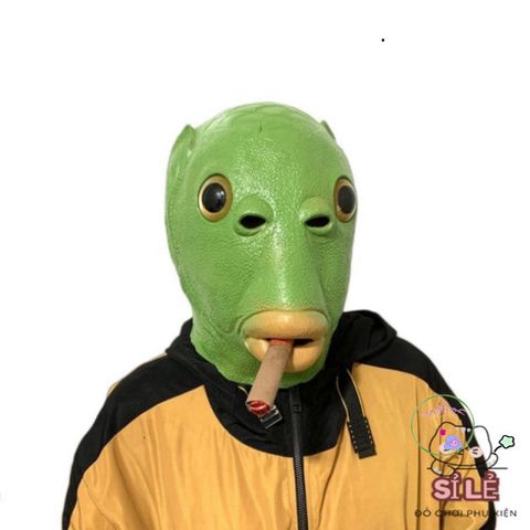 Mặt Nạ Silicone Cá Vui Nhộn Dành Cho Người Lớn - Phụ Kiện Hóa Trang Nổi Bật Cho Lễ Hội Halloween, Giáng Sinh, Phục Sinh