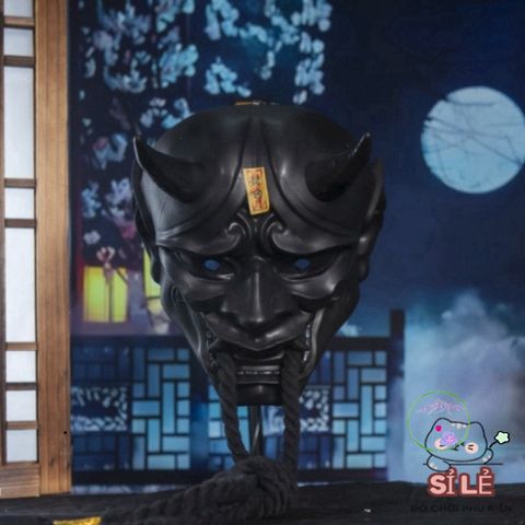 Mặt Nạ Quỷ Hanya Nhật Bản 2 Sừng - Phụ Kiện Halloween Cosplay Độc Đáo Cho Tiệc Hóa Trang và Sự Kiện Anime