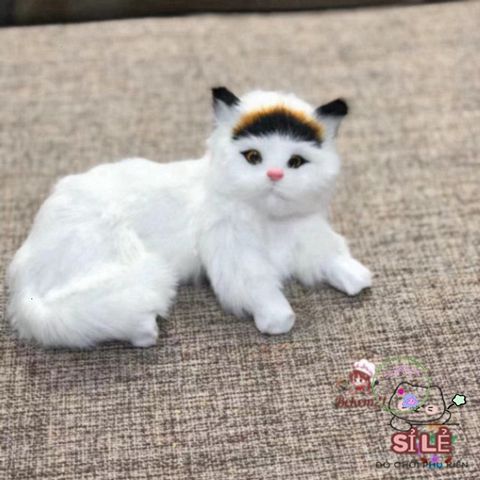 Mô hình thú nhồi bông chó mèo lớn - Khử mùi bằng than hoạt tính, âm thanh sống động, trang trí xe và nhà cửa cho trẻ em.