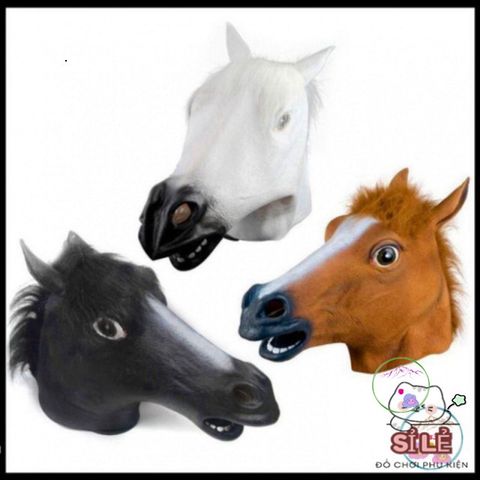 Mặt Nạ Đầu Ngựa Độc Đáo Cho Halloween - Đạo Cụ Hóa Trang Latex Sống Động Cho Tiệc Tùng, Video TikTok Và Các Dịp Lễ Hội